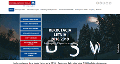 Desktop Screenshot of dlakandydata.dsw.edu.pl
