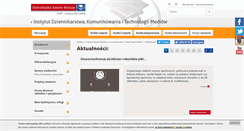 Desktop Screenshot of dziennikarstwo.dsw.edu.pl