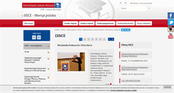 Desktop Screenshot of iisce.dsw.edu.pl
